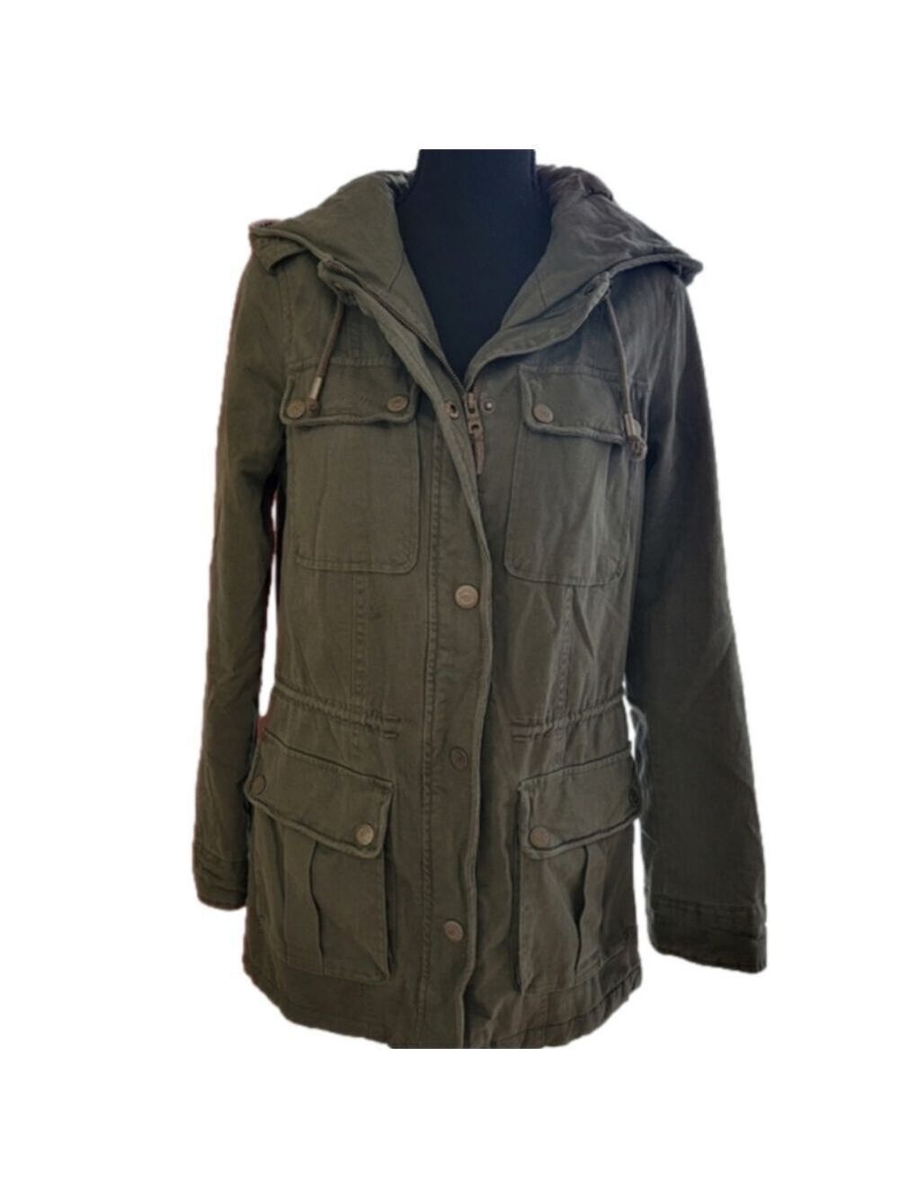 EUC Aeropostale Army Green Coat Size Small